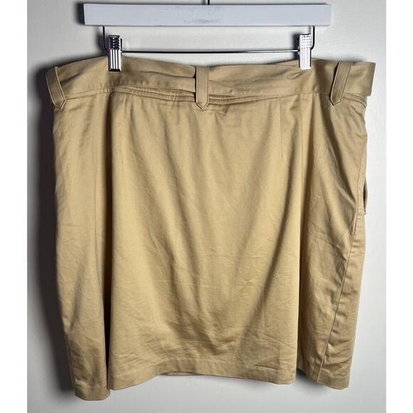 Spartina 449 Women’s Size 16 Danelle Twill Khaki Belted Button Details Skort EUC - Picture 7 of 15
